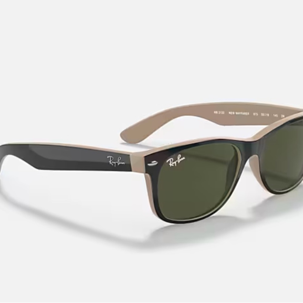 COPY - Ray-Ban Black and Beige Sunglasses